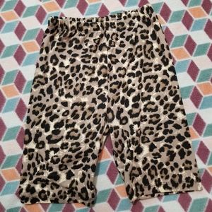 ZENANA Leopard Print Biker Shorts